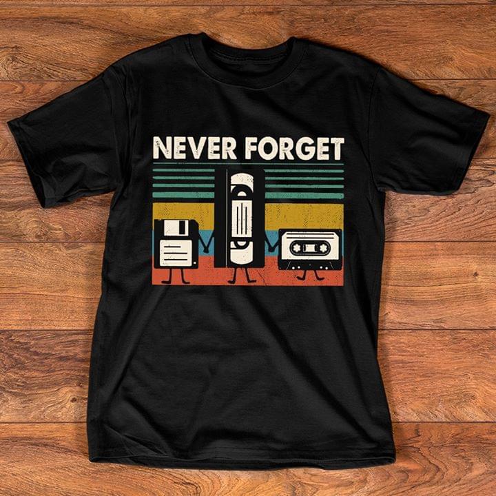 Audio Cassette Retro Tape Recorder Never Forget