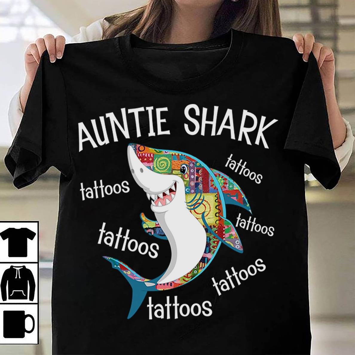 Auntie Shark Tattoos Tattoos
