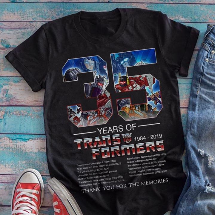 35 Years Of Transformers 1984-2019