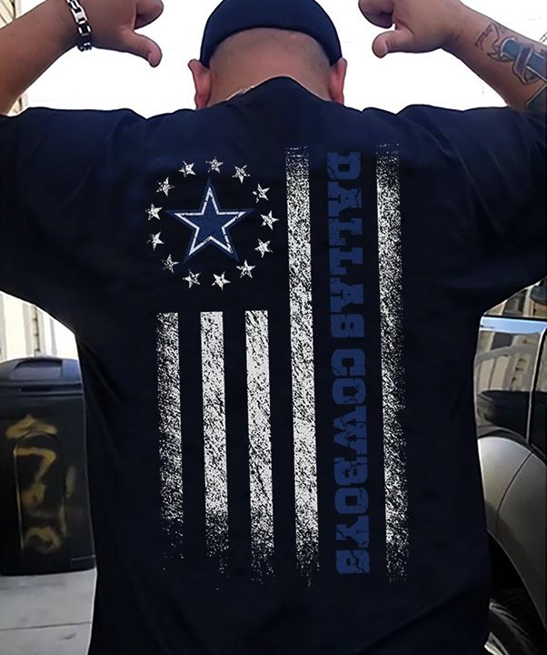Dallas Cowboys American Flag T-Shirt - TeeNavi