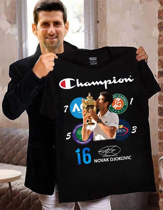 Champion Noval Djokovic Signatures