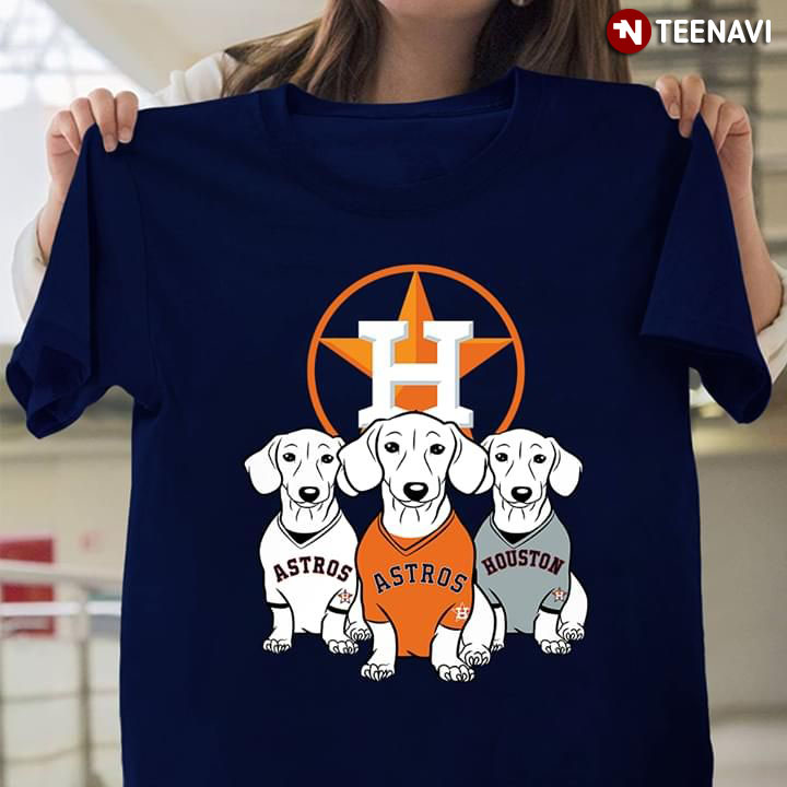 Houston Astros Snoopy Dog Heart T-Shirt - TeeNavi