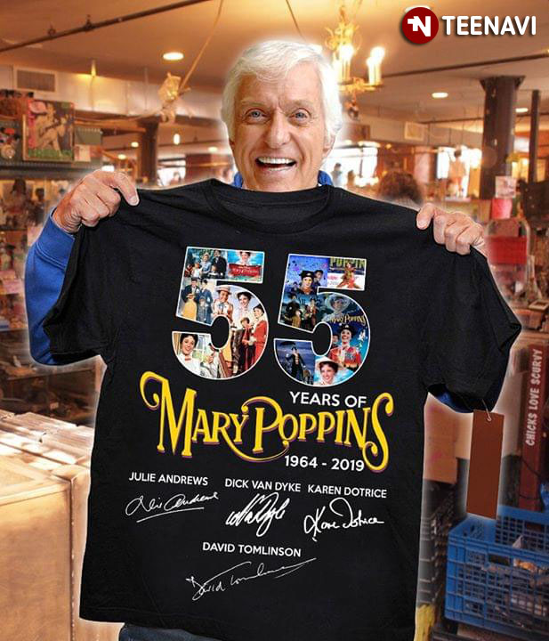 55 Years Of Mary Poppins 19642019 Signatures TShirt