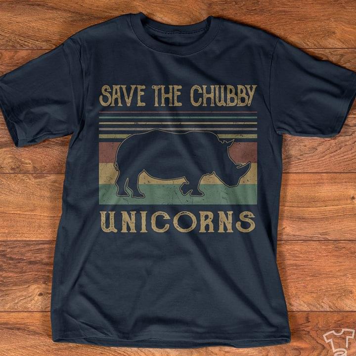 Save The Chubby Unicorns Vintage Rhino