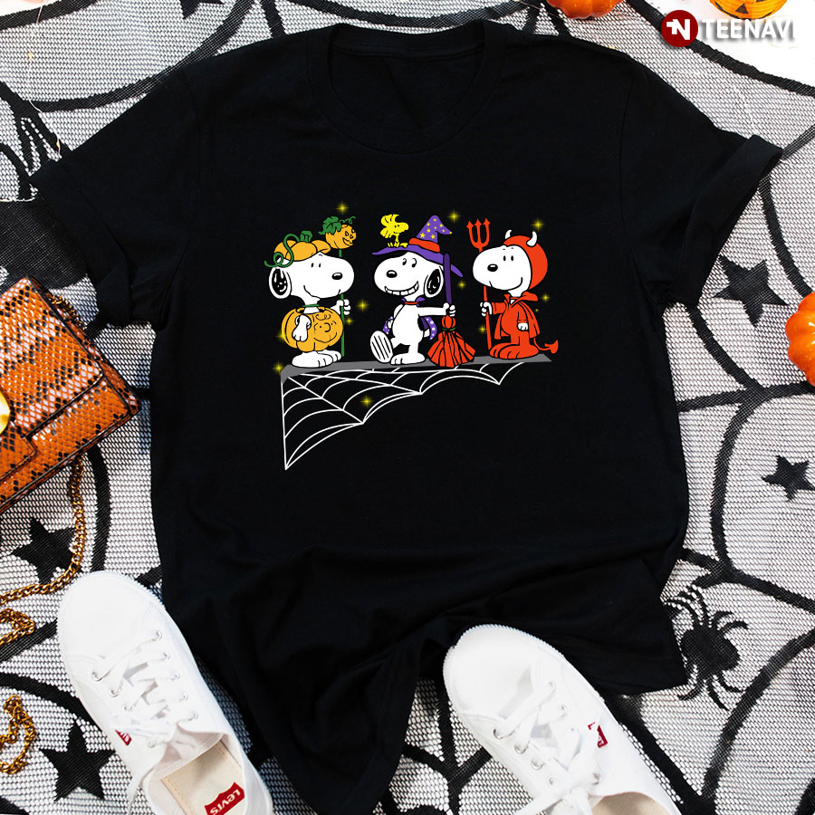 Funny Snoopy Witch Woodstock T-Shirt