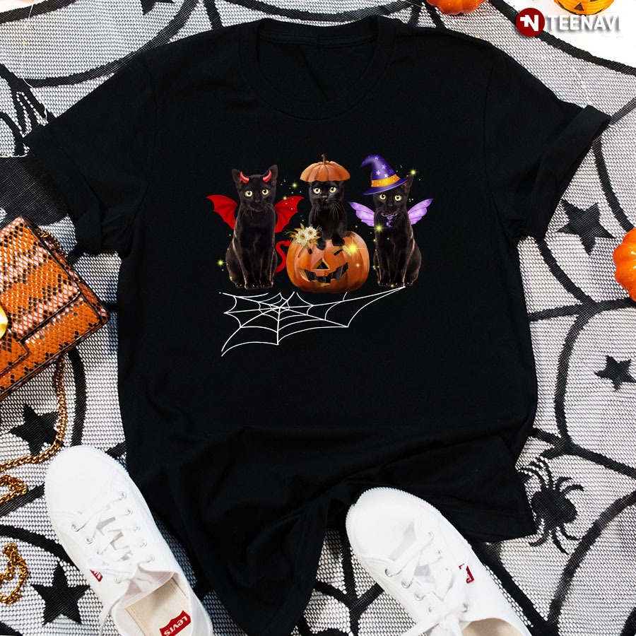 Black Cat Halloween Costume T-Shirt