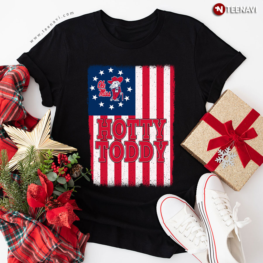 Ole Miss Rebels Hotty Toddy Betsy Ross Flag T-Shirt
