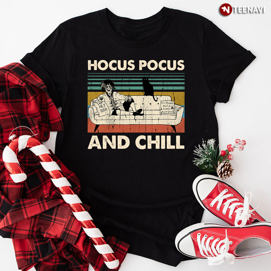 Beetlejuice On Coach Hocus Pocus And Chill T-Shirt