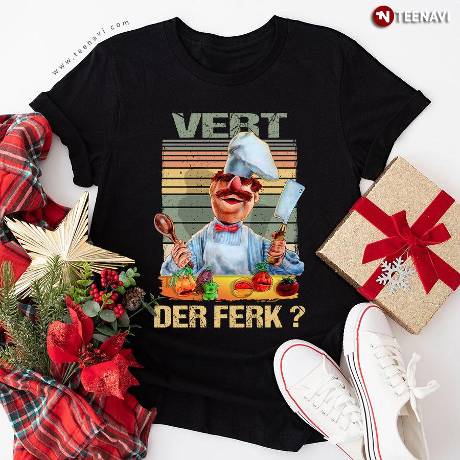 Vert Der Ferk Swedish Chef The Muppet Show T-Shirt