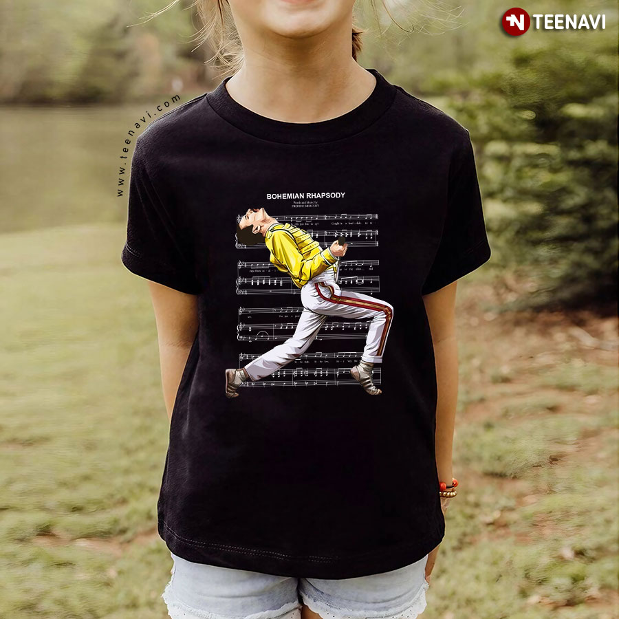 T-Shirt Uomo Queen Bohemian Rhapsody, Maglietta In Morbido Cotone Con Stampa Sul Retro, Bianca, Abbigliamento Musicale Ufficiale - 4