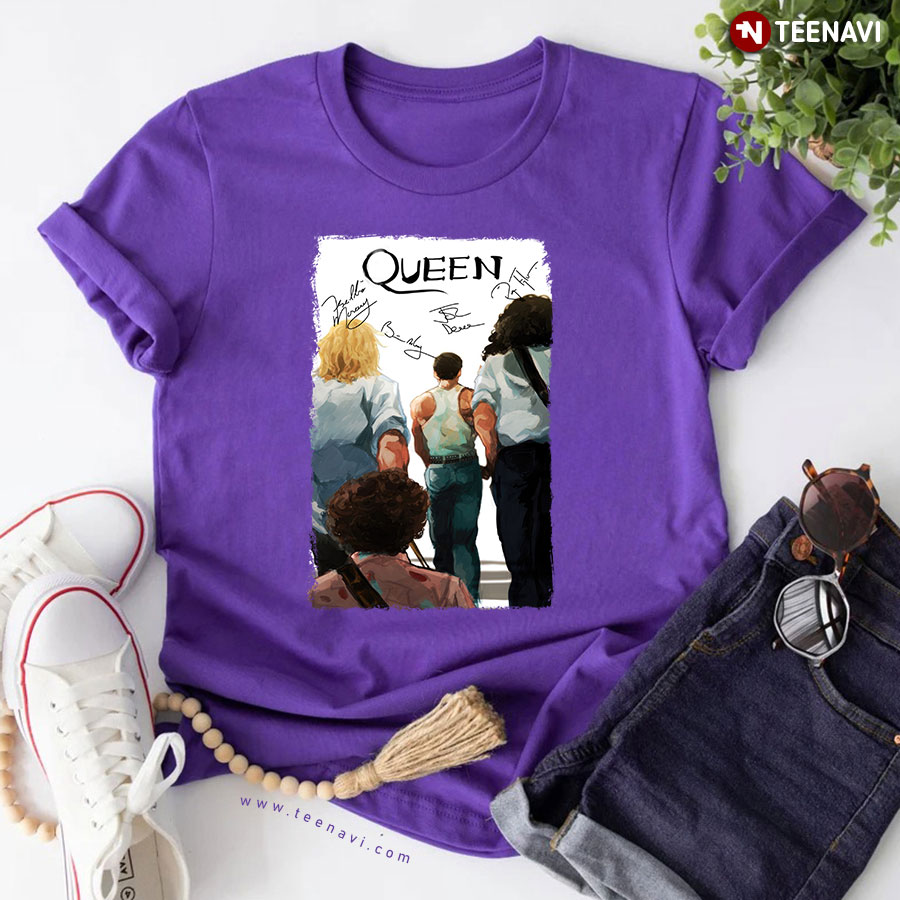 Queen Rock Band Signatures T-Shirt