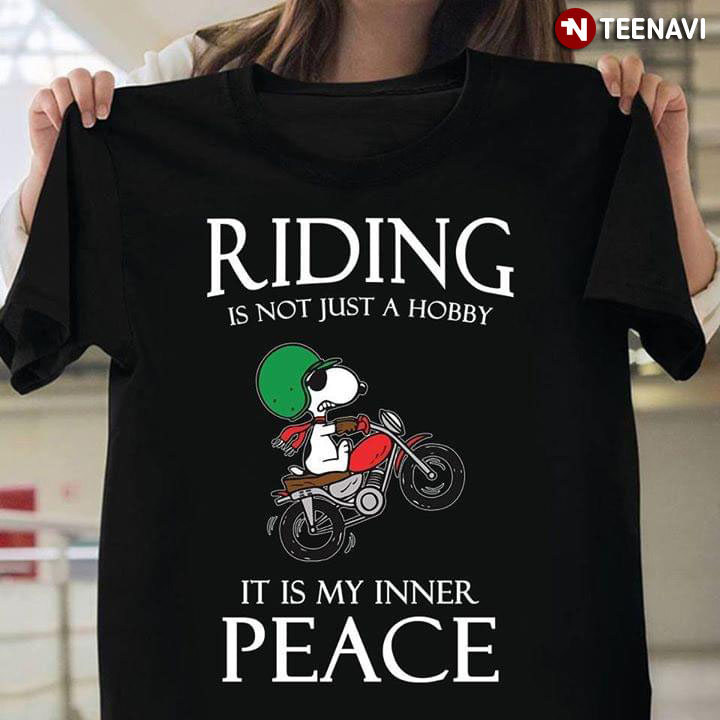 Snoopy Riding Is Not Just A Hobby It Is Inner Peace
