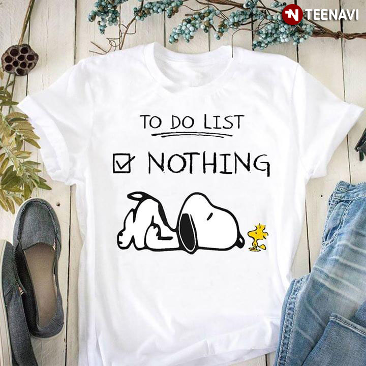 Snoopy To Do List Nothing
