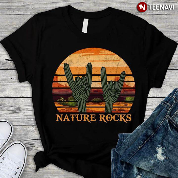 Rock And Roll Cactus Signal Nature Rock