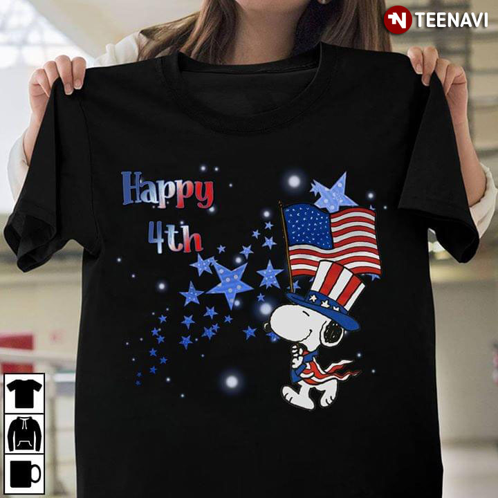 Snoopy And American Flag US Independence Day