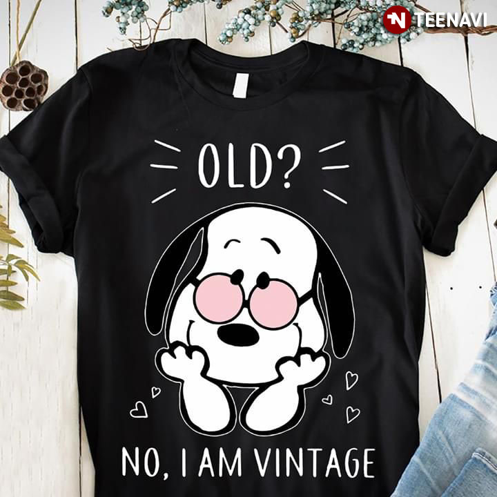 Snoopy Old No I Am Vintage