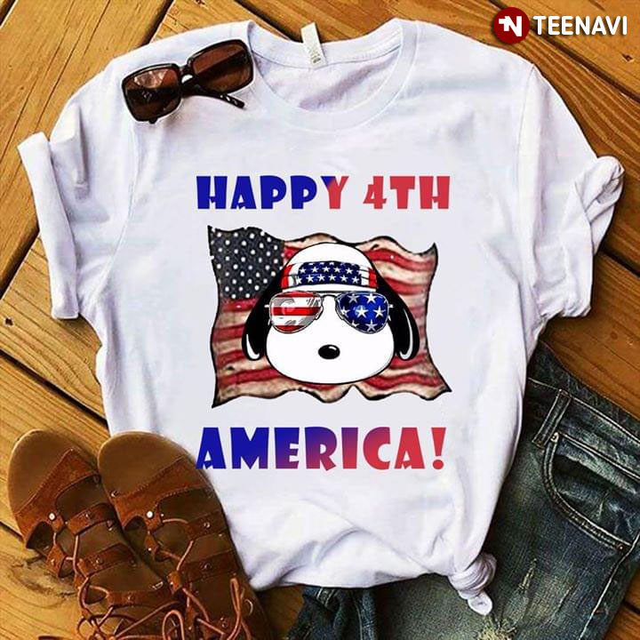 Snoopy Patriotic Happy 4th America