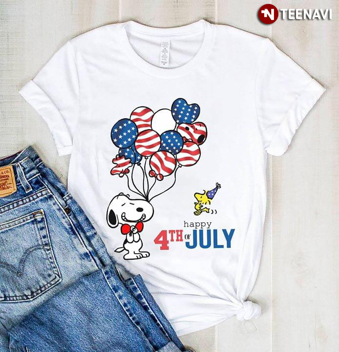 Snoopy Woodstock Happy 4th Of July