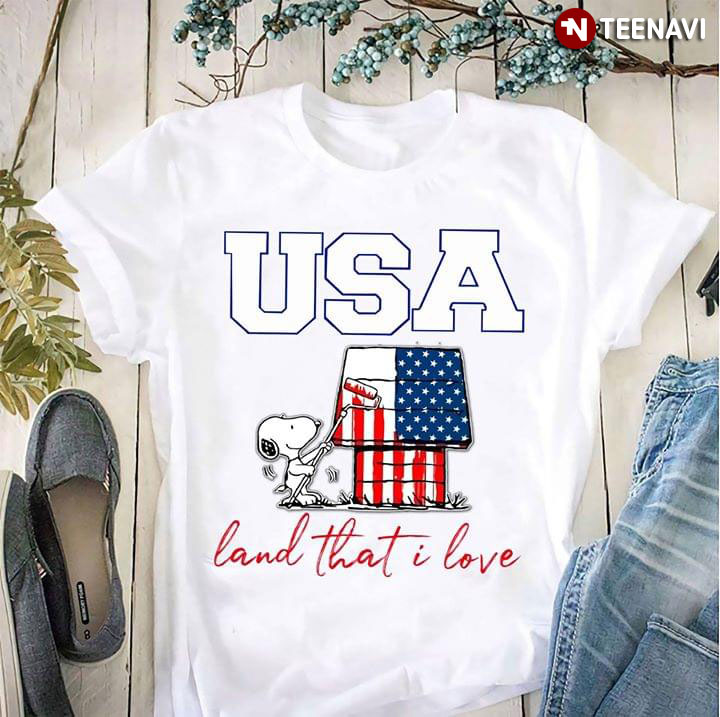 Snoopy Patriotic USA Land That I Love