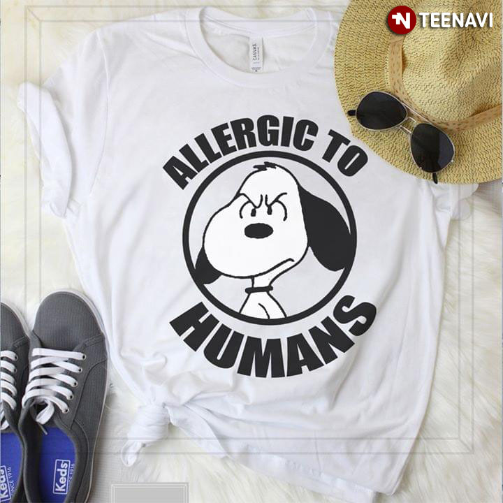 Funny Snoopy Allergic To Humans