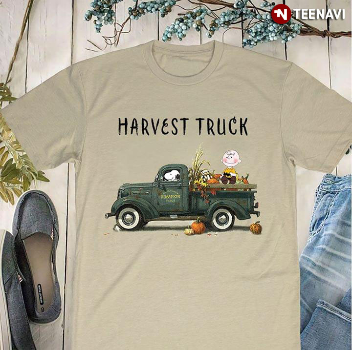Harvest Truck Funny Snoopy And Charlie Brown
