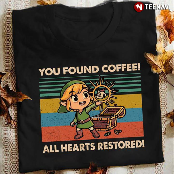 Zelda You Found Coffee All Hearts Restored Vintage