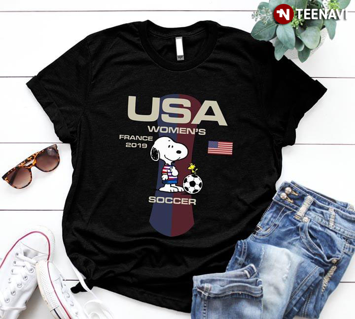 USA Women's Soccer France 2019 Women's World Cup Snoopy