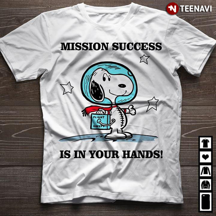Peanuts Snoopy As Astronaut Mission Success Is In Your Hand