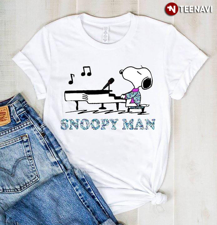 Snoopy As Elton John Playing Piano Rocket Man Snoopy Man