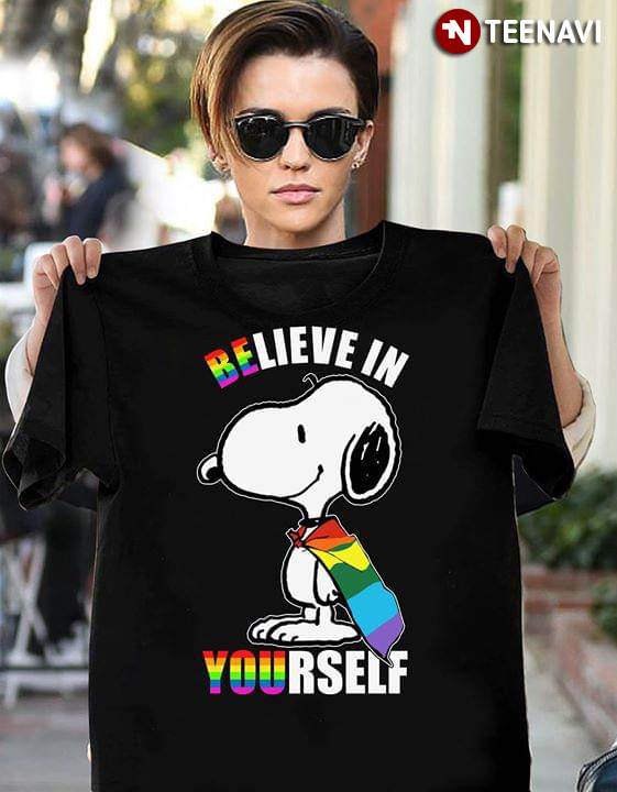 Believe In Yourself Snoopy LGBT Pride
