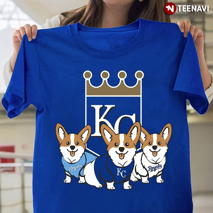 Kansas City Royals Corgi Dog T-Shirt - TeeNavi