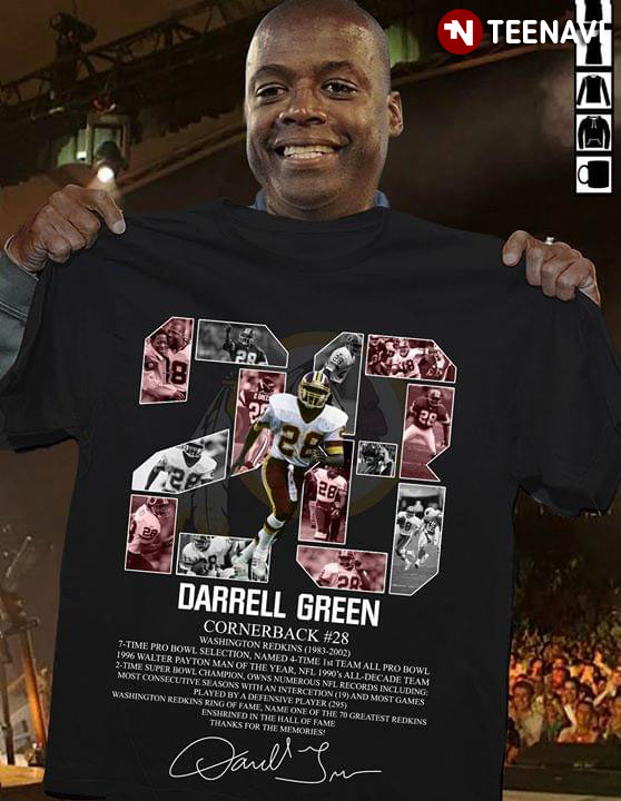Darrel Green 28 Washington Redskins Cornerback Signature