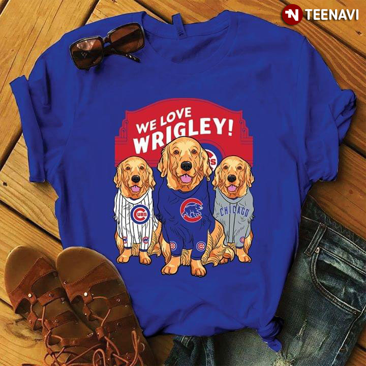 We Love Wrigley Chicago Cubs Retriever  Dog