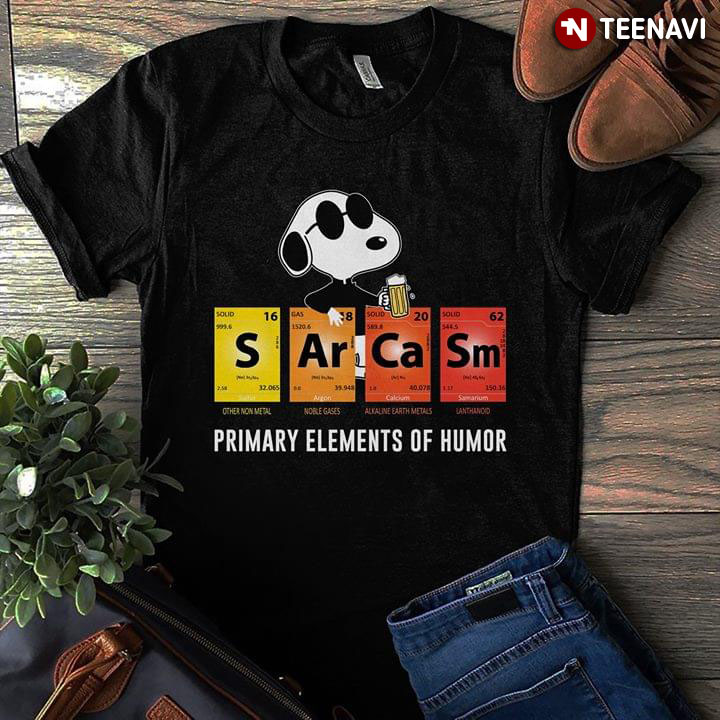 Snoopy Sarcasm Primary Elements Of Humor Periodic Table Elements