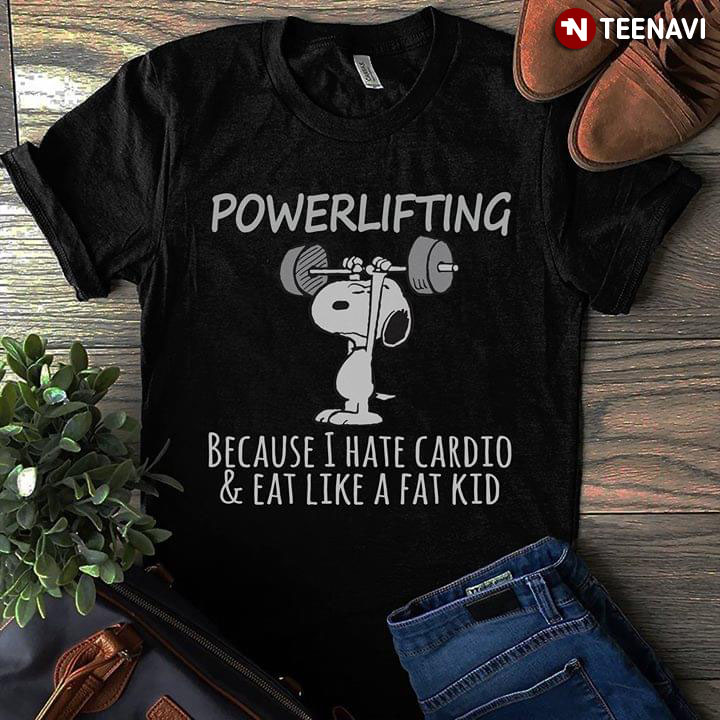 Snoopy Powerlifting Because I Hate Cardio And Eat Like A Fat Kid