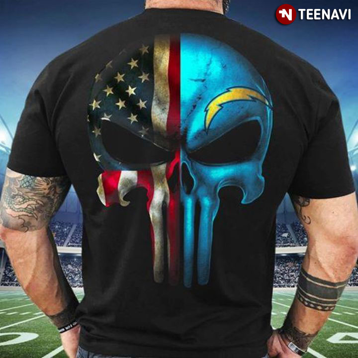 The Punisher Skull Los Angeles Chargers
