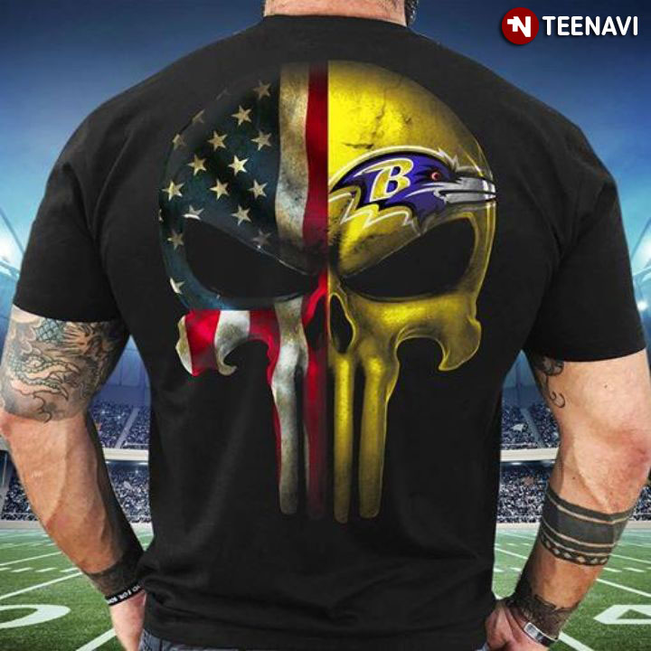 The Punisher Skull Flag Baltimore Ravens