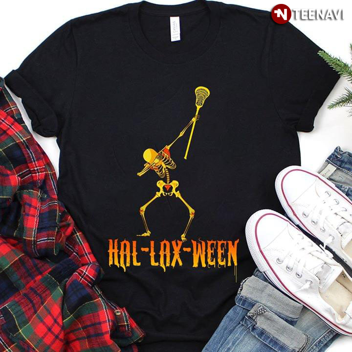 Dabbing Skeleton Lacrosse Hal-lax-ween