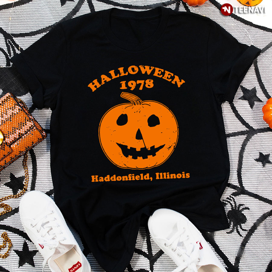 Pumpkin Halloween 1978 Haddonfield Illinois T-Shirt