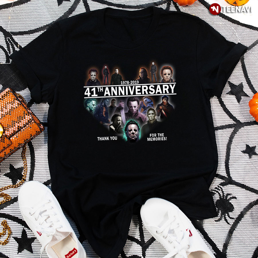 Boogeyman Michael Myers 41th Anniversary Thank You For The Memories T-Shirt