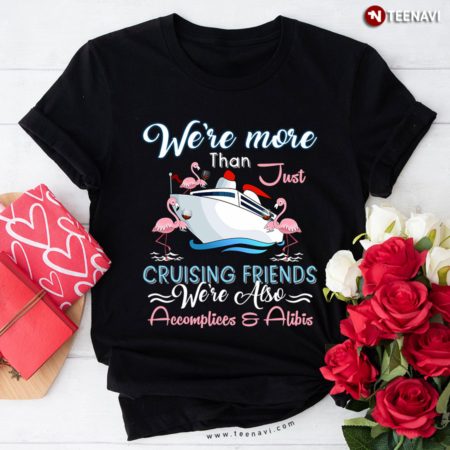 We're More Than Just Cruising Friends We're Also Accomplices & Alibis Flamingo T-Shirt