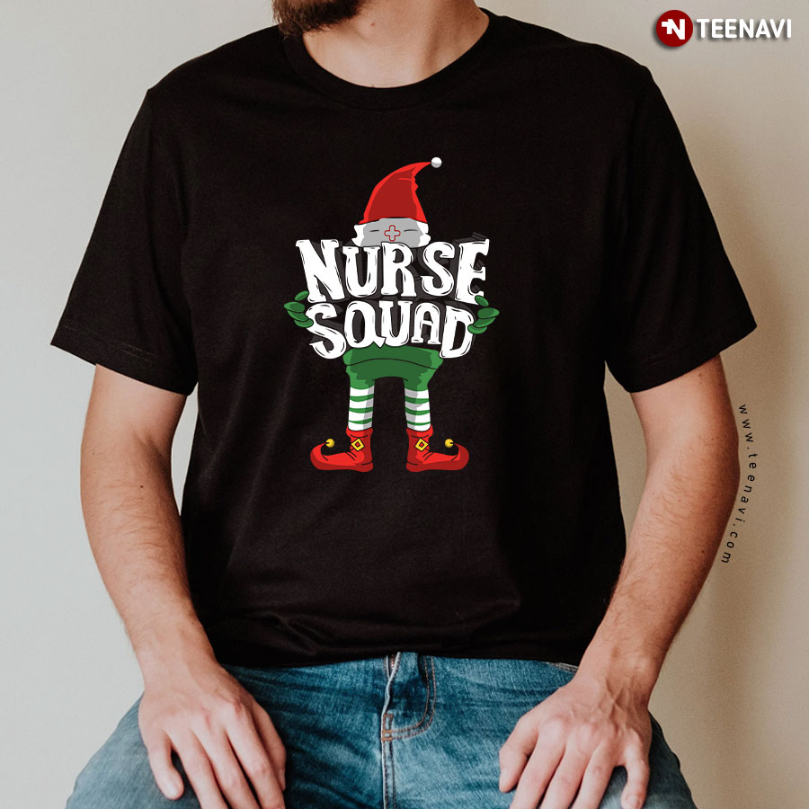 Christmas Elf Nurse Squad T-Shirt