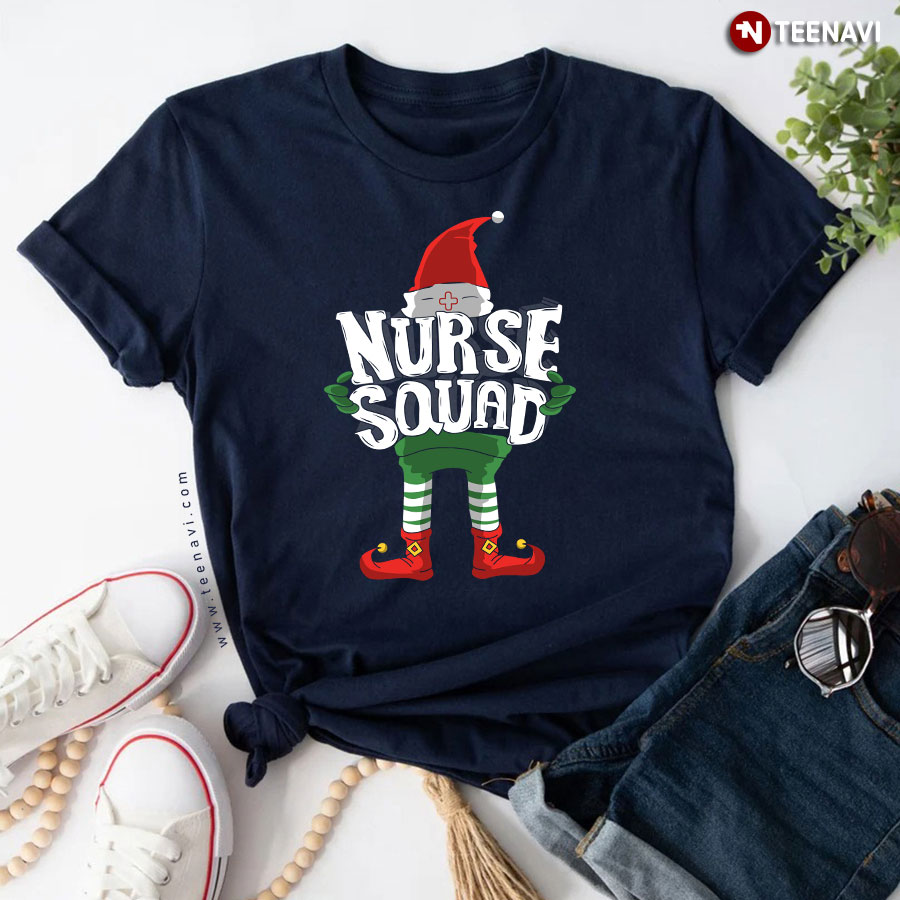 Christmas Elf Nurse Squad T-Shirt
