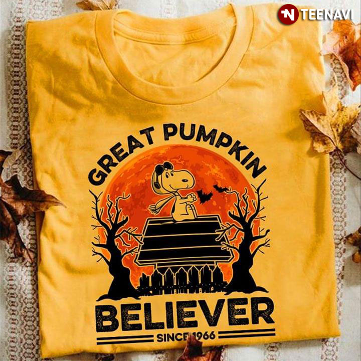 Snoopy Great Pumpkin Welcome Committee Believer Since 1966