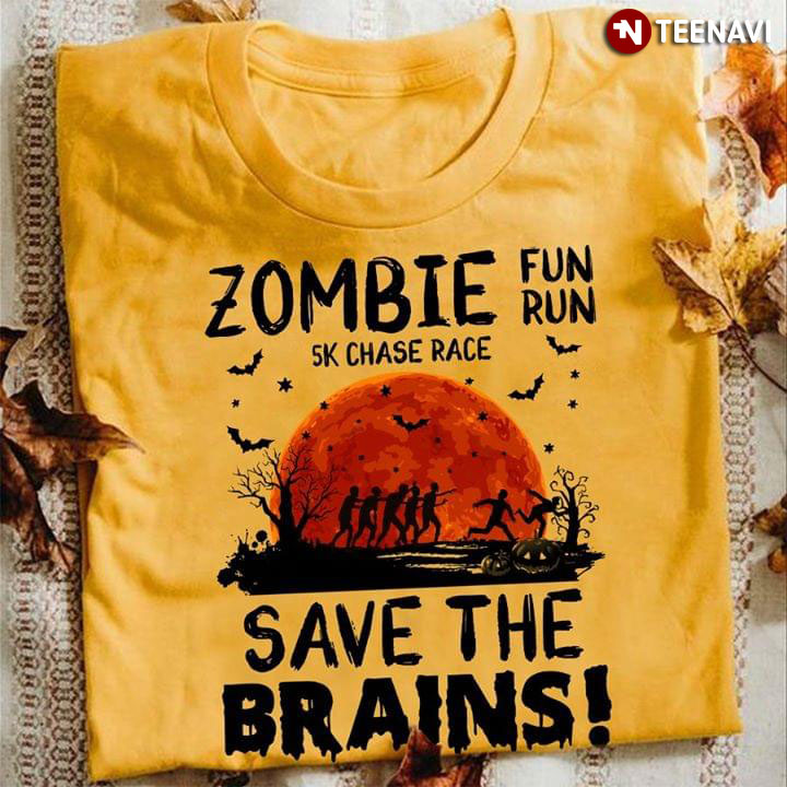 Halloween Zombie Fun Run 5K Chase Race Save The Brains
