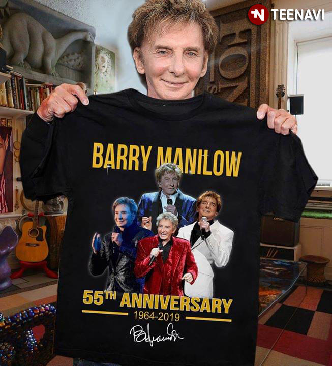 wandelen spreken Kennis maken Barry Manilow 55th Anniversary 1964-2019 Signature T-Shirt - TeeNavi