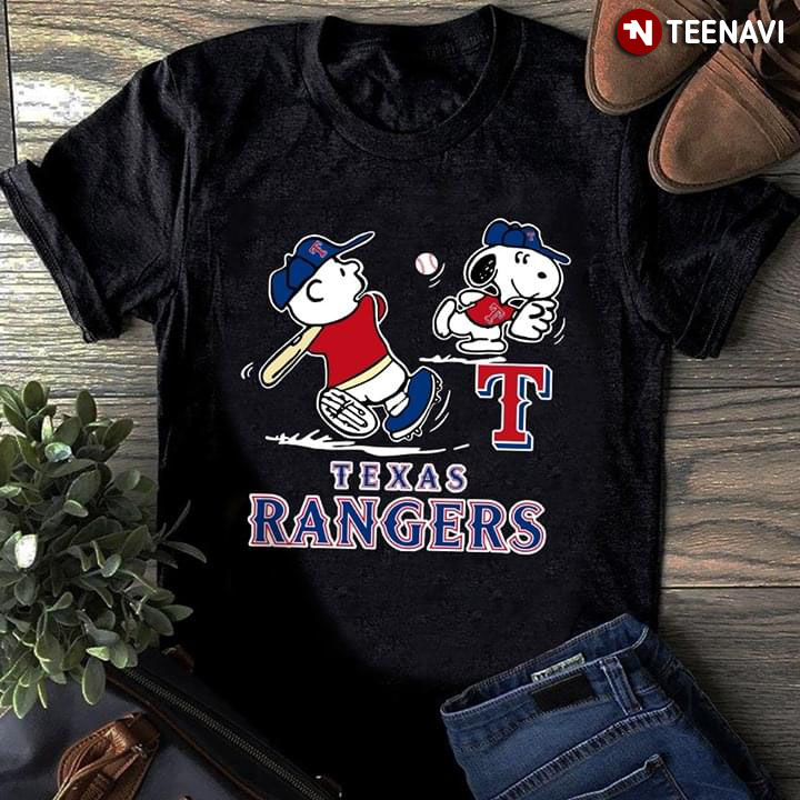 Peanuts Snoopy x Texas Rangers Baseball Jersey w - Scesy