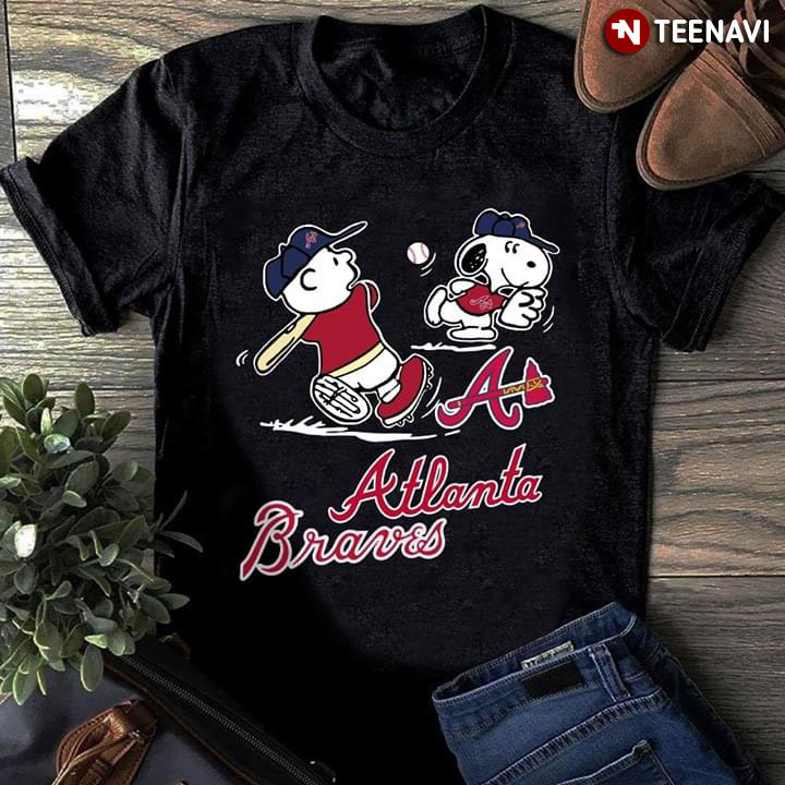 Atlanta Braves Snoopy Baseball Jersey - Navy