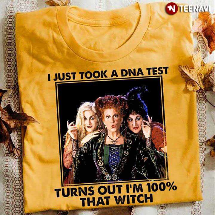 Hocus Pocus Sanderson Sisters I Just Took A DNA Test Turns Out That I'm 100% That Witch T-Shirt