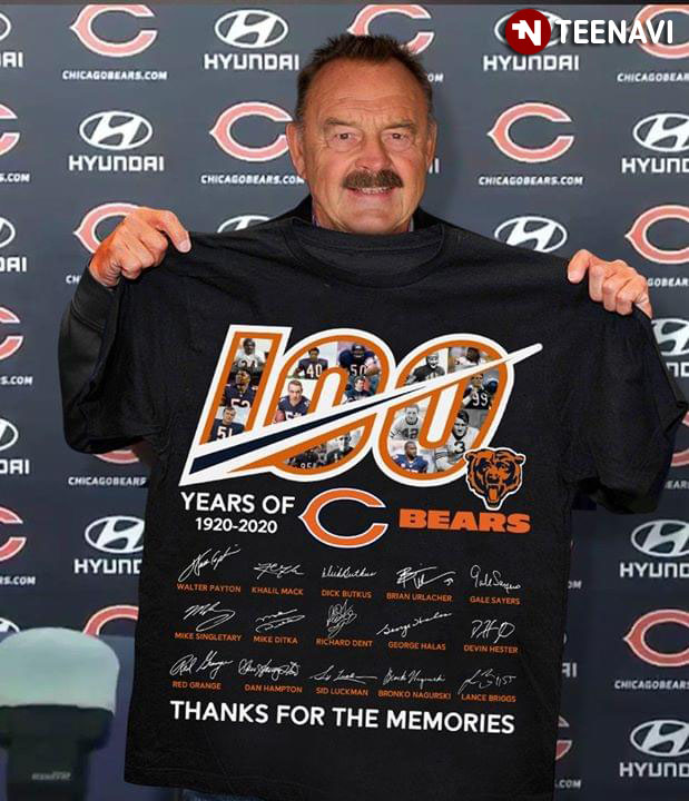100 Years Of Chicago Bears 1920-2020 Thanks For The Memories